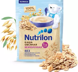 Каша овсяная детская Nutrilon с 5 месяцев, безмолочная, сухая, 180 г