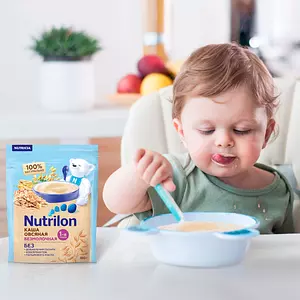 Каша овсяная детская Nutrilon с 5 месяцев, безмолочная, сухая, 180 г