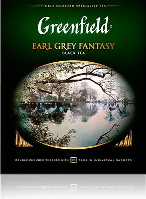 Чай в пакетиках чёрный Greenfield Earl Grey Fantasy, 100 шт