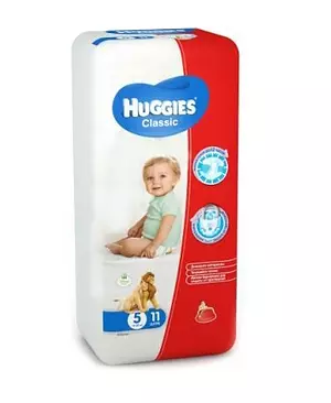 Подгузники Huggies Classic, размер 5, 11-25 кг, 33 шт