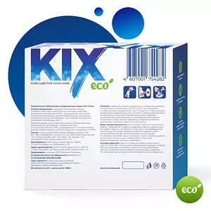 Таблетки для посудомоечных машин KIX, беcфосфатные, 90шт