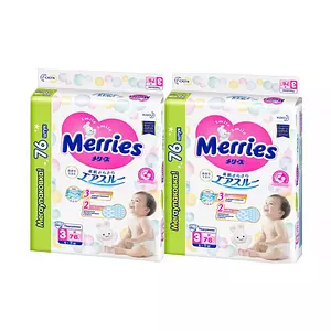 Подгузники Merries Standart, размер 3 (M), 6-11 кг, 152 шт