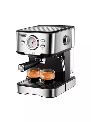 Кофемашина автоматическая рожковая HIBREW CM5403 (Silver) с капучинатором, с подогревом, аппарат для кофе