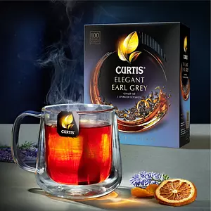 Чай в пакетиках чёрный Curtis Elegant Earl Grey, 100 шт