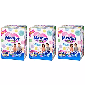 Подгузники-трусики Merries Standart, размер XXL, 15-28 кг, 78 шт  