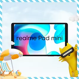 realme Планшет realme Pad mini Wi-Fi, 8.7" 4 ГБ/64 ГБ, серый