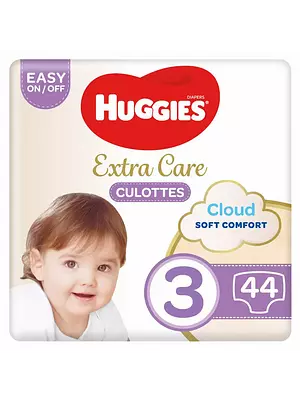 Подгузники-трусики Huggies Extra Care, размер 3, 6-11 кг, 44 шт