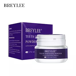 Зубной порошок отбеливающий BREYLEE / Зубная паста отбеливающая (эссенция, гель, пластины) в порошке / Устраняет запах изо рта, натуральный мытный