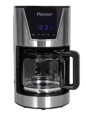 Капельная кофеварка Pioneer CM050D, серебристый, черный