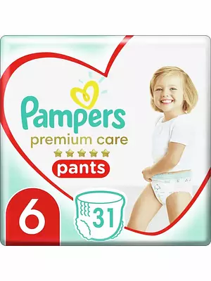Подгузники-трусики Pampers Premium Care, размер 6, 15+ кг, 31 шт