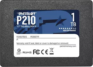 Patriot Memory 1 ТБ Внутренний SSD-диск P210 2.5" SATA3 6.0 Гбит/с (P210S1TB25)