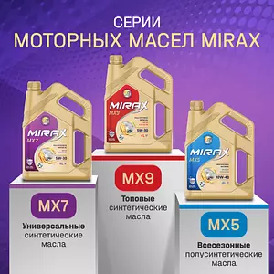 MIRAX MX9 5W-30 Масло моторное, Синтетическое, 5 л