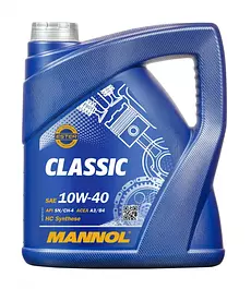 MANNOL Classic 10W-40 Масло моторное, Полусинтетическое, 4 л