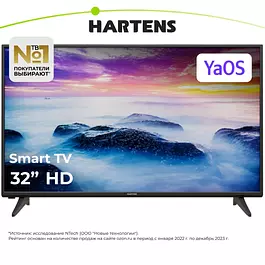 Hartens Телевизор HTY-32H06B-VZ 32" HD, черный
