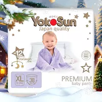 Подгузники-трусики YokoSun Premium, размер XL, 12-20 кг, 38 шт