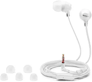 Проводные внутриканальные наушники Sony MDR-EX15AP, 3.5 мм с микрофоном, с шумоподавлением, белые