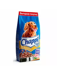 Сухой корм для собак Chappi для взрослых собак, мясное изобилие, 15000 г.